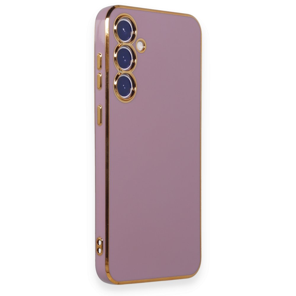 Newface Samsung Galaxy S23 FE Kılıf Volet Silikon - Mor