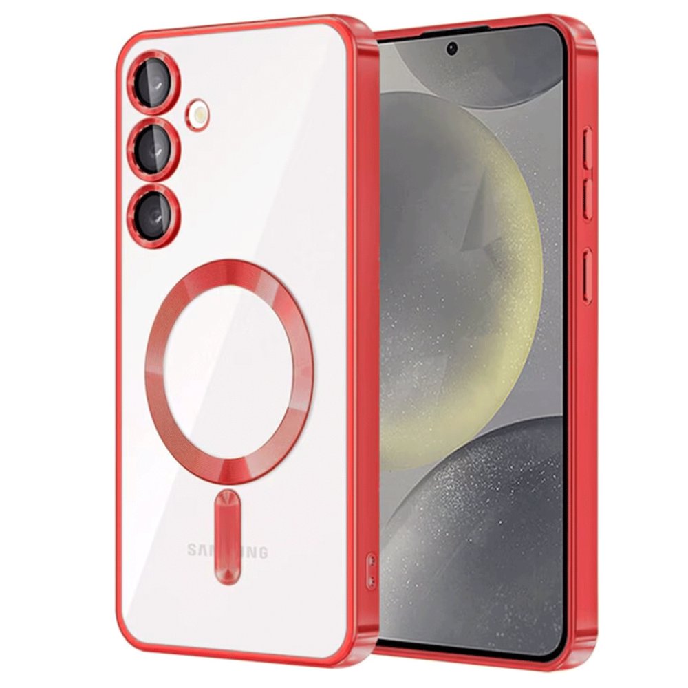 Newface Samsung Galaxy S23 Kılıf Kross Magneticsafe Kapak - Kırmızı