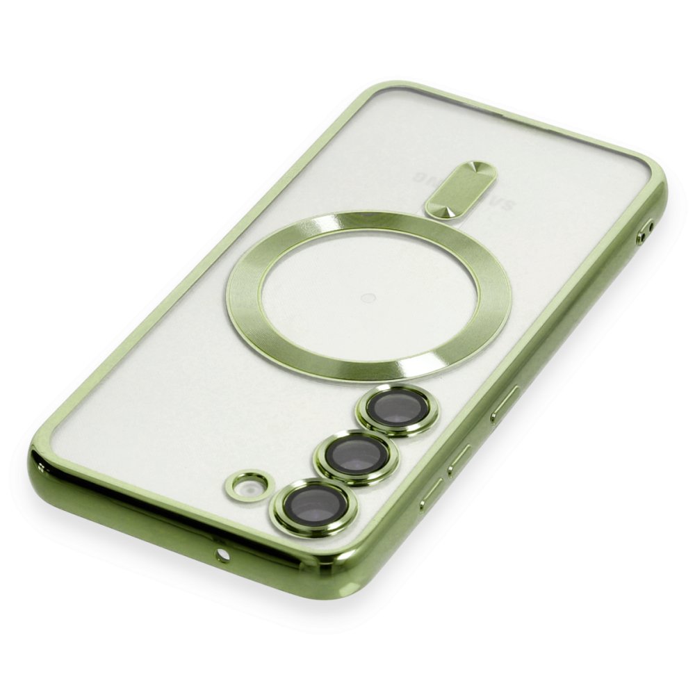 Newface Samsung Galaxy S23 Kılıf Kross Magneticsafe Kapak - Koyu Yeşil