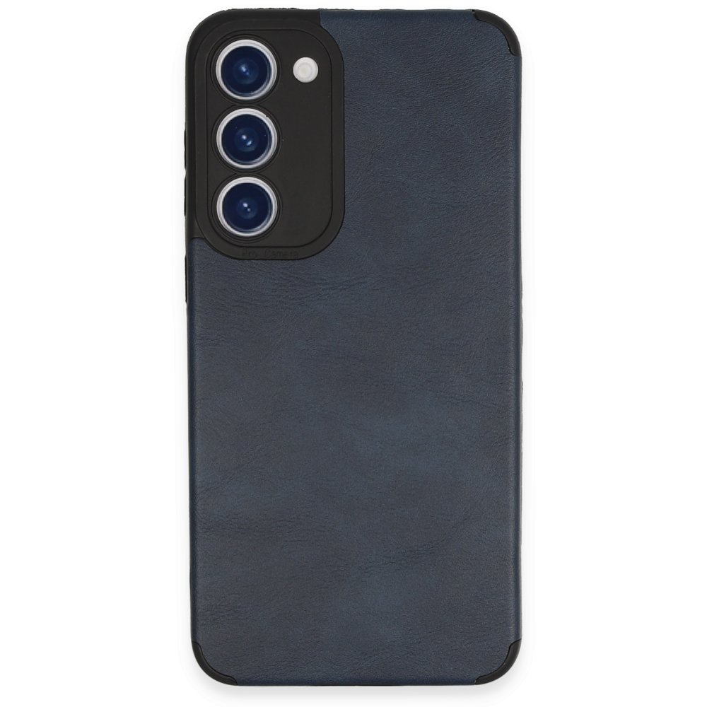 Newface Samsung Galaxy S23 Kılıf Loop Deri Silikon - Lacivert