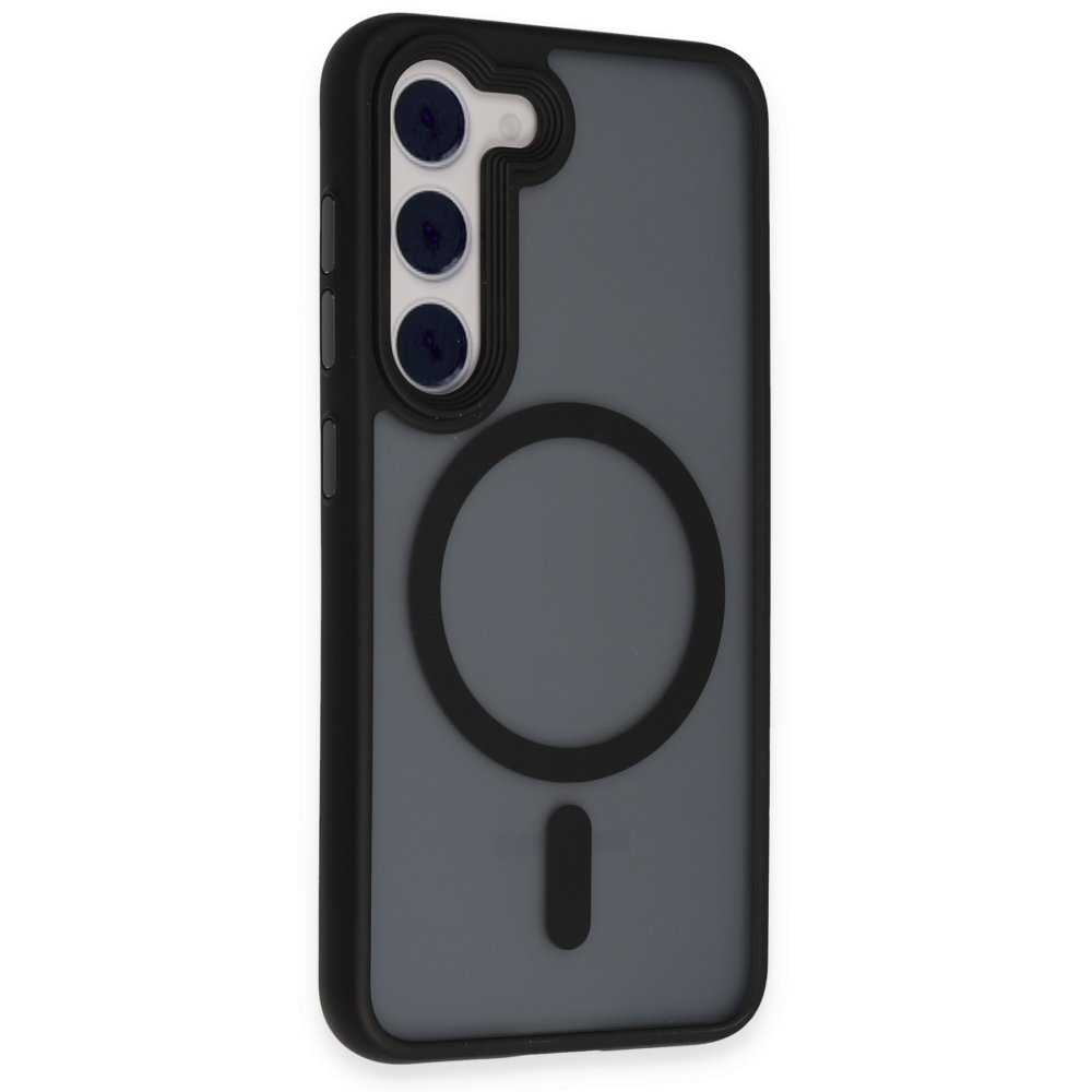 Newface Samsung Galaxy S23 Kılıf Trex Magneticsafe Kapak - Siyah