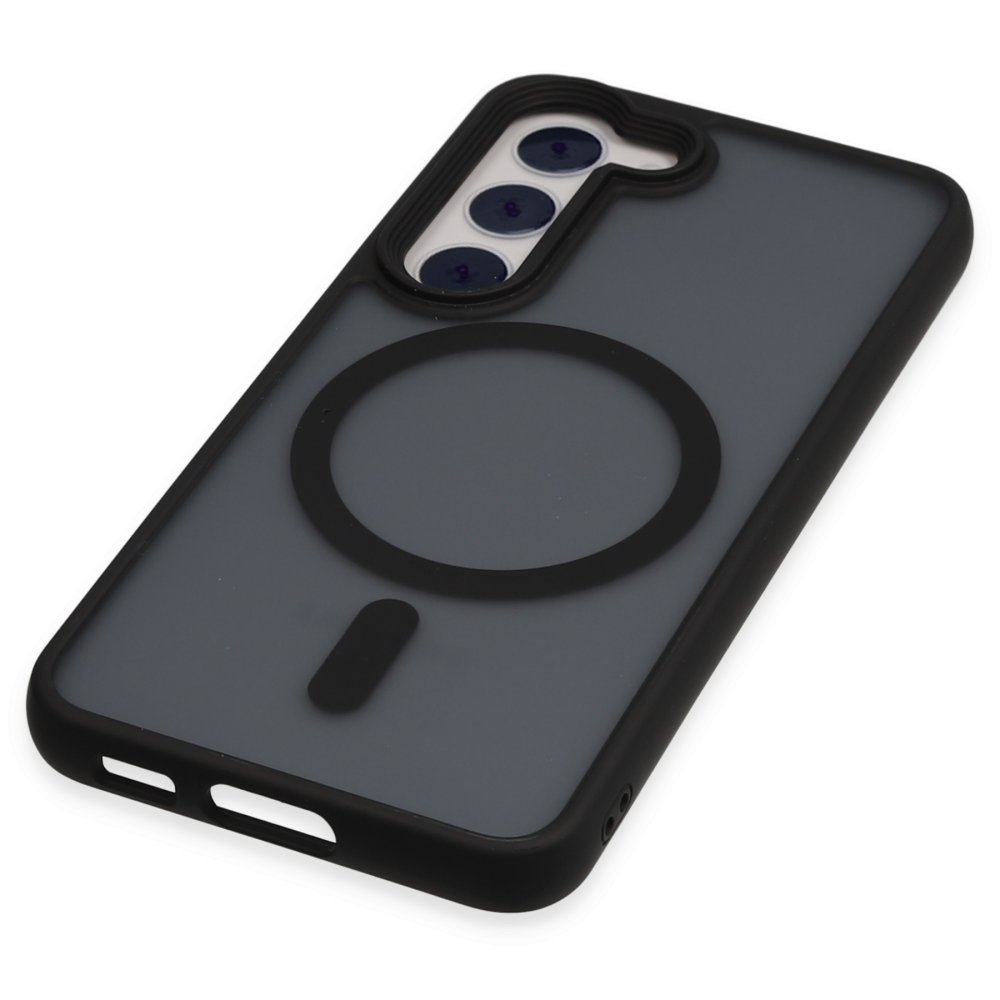Newface Samsung Galaxy S23 Kılıf Trex Magneticsafe Kapak - Siyah