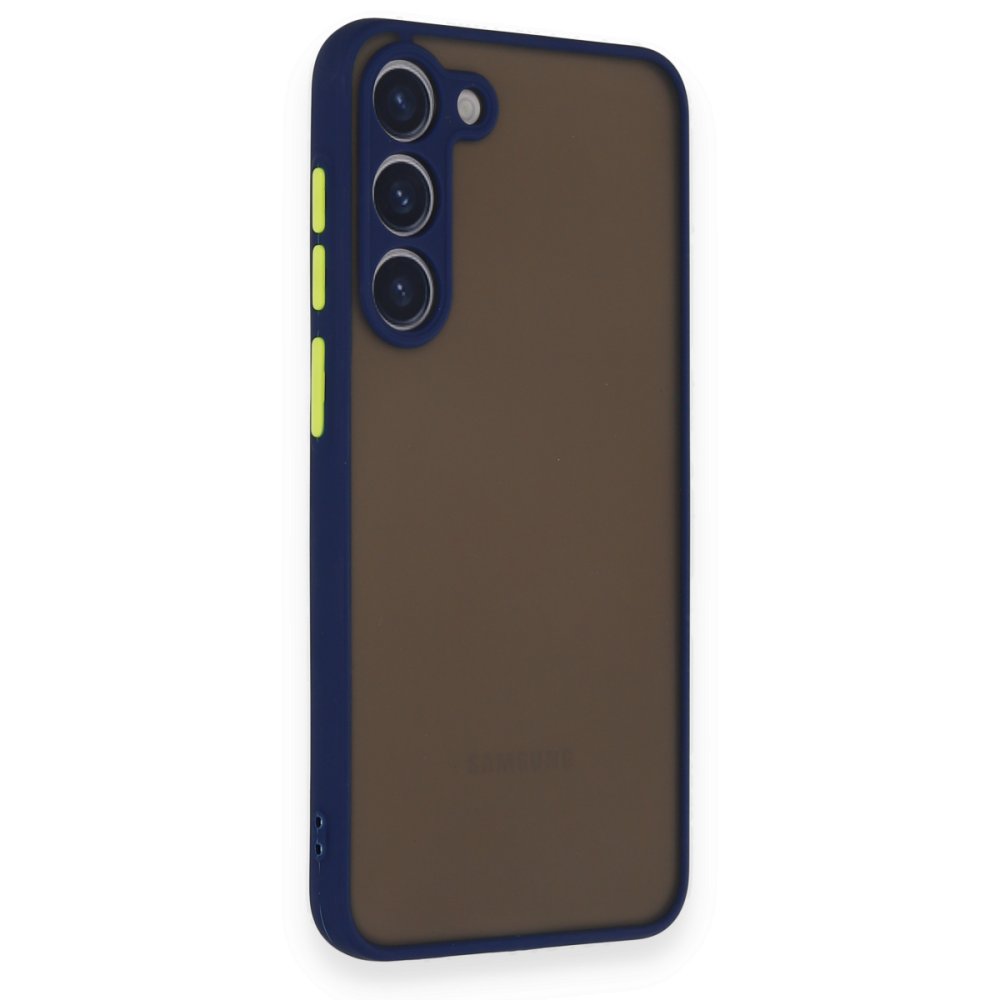 Newface Samsung Galaxy S23 Plus Kılıf Montreal Silikon Kapak - Lacivert