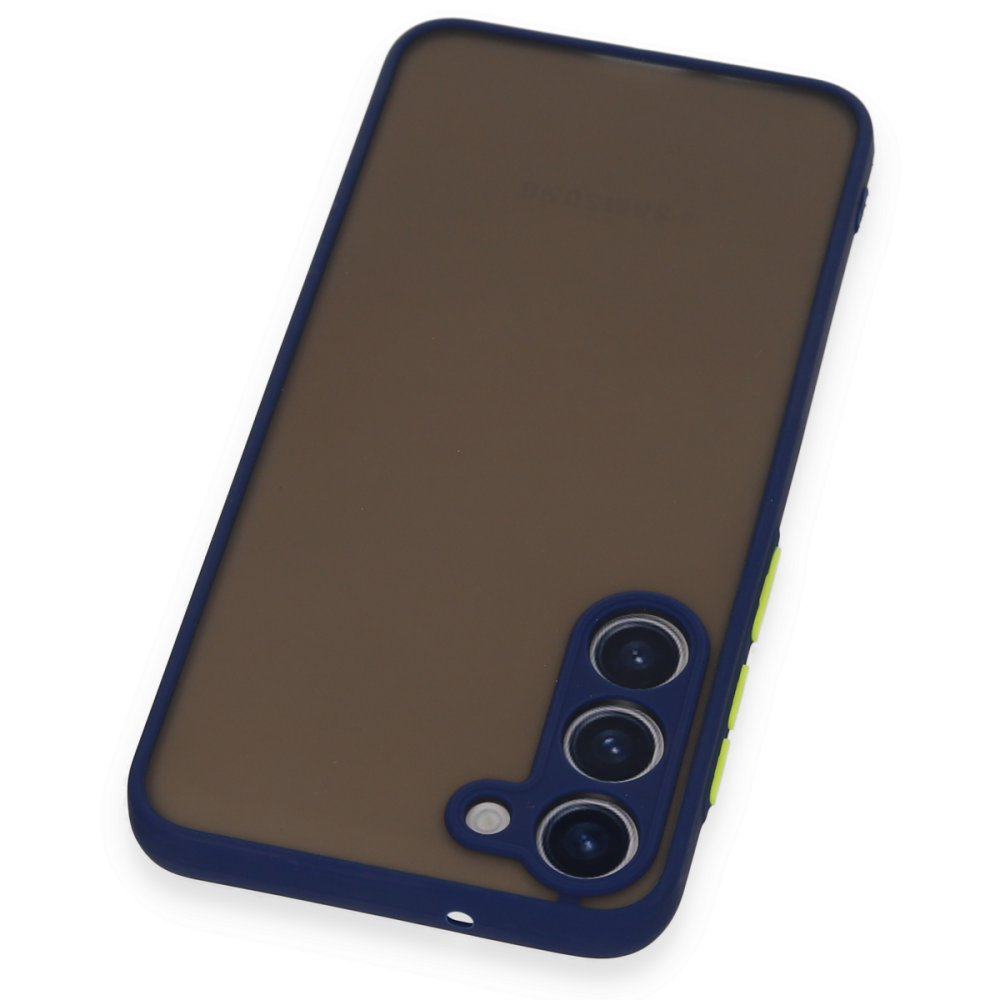 Newface Samsung Galaxy S23 Plus Kılıf Montreal Silikon Kapak - Lacivert