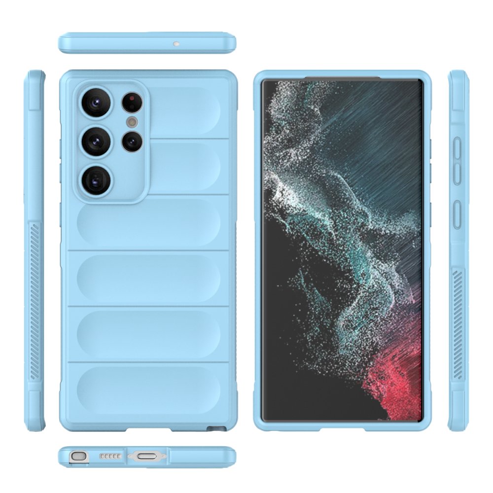 Newface Samsung Galaxy S23 Ultra Kılıf Optimum Silikon - Sky Blue