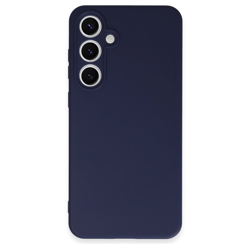 Newface Samsung Galaxy S24 FE Kılıf Nano içi Kadife Silikon - Lacivert