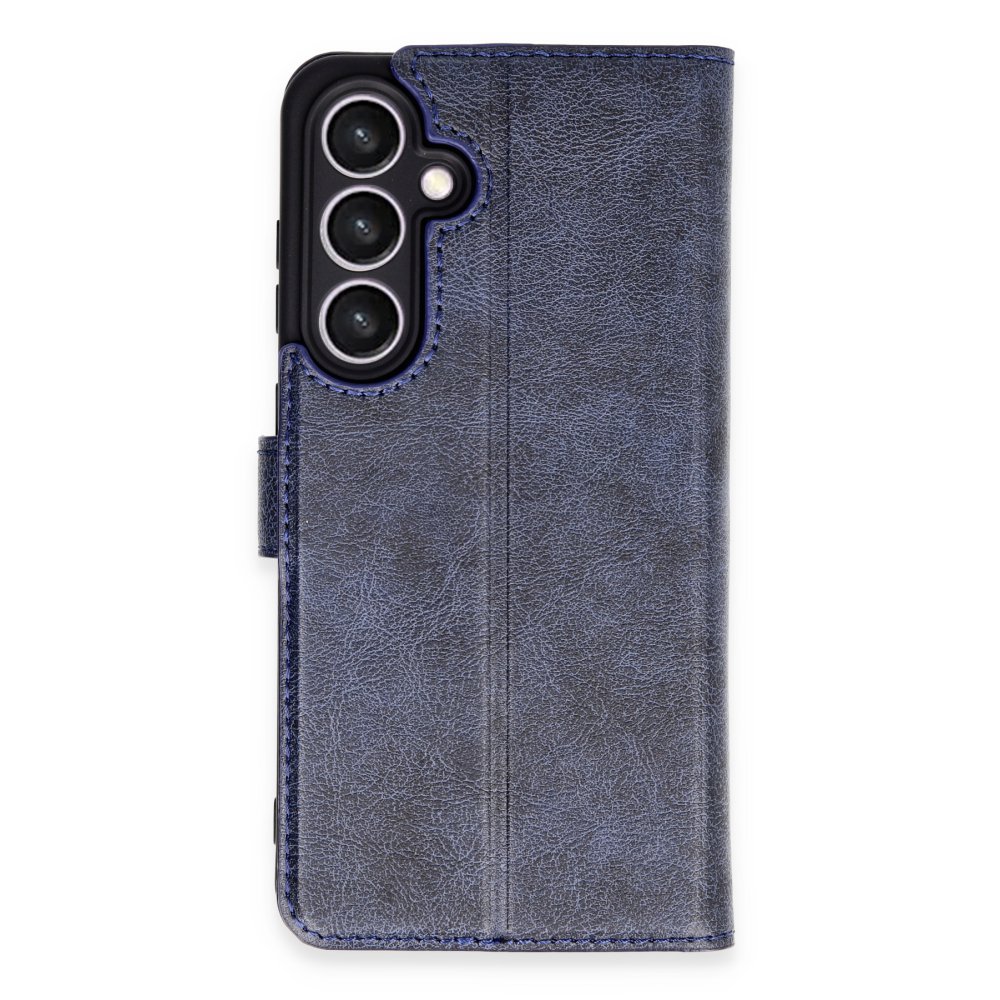 Newface Samsung Galaxy S24 FE Kılıf Trend S Plus Kapaklı Kılıf - Lacivert