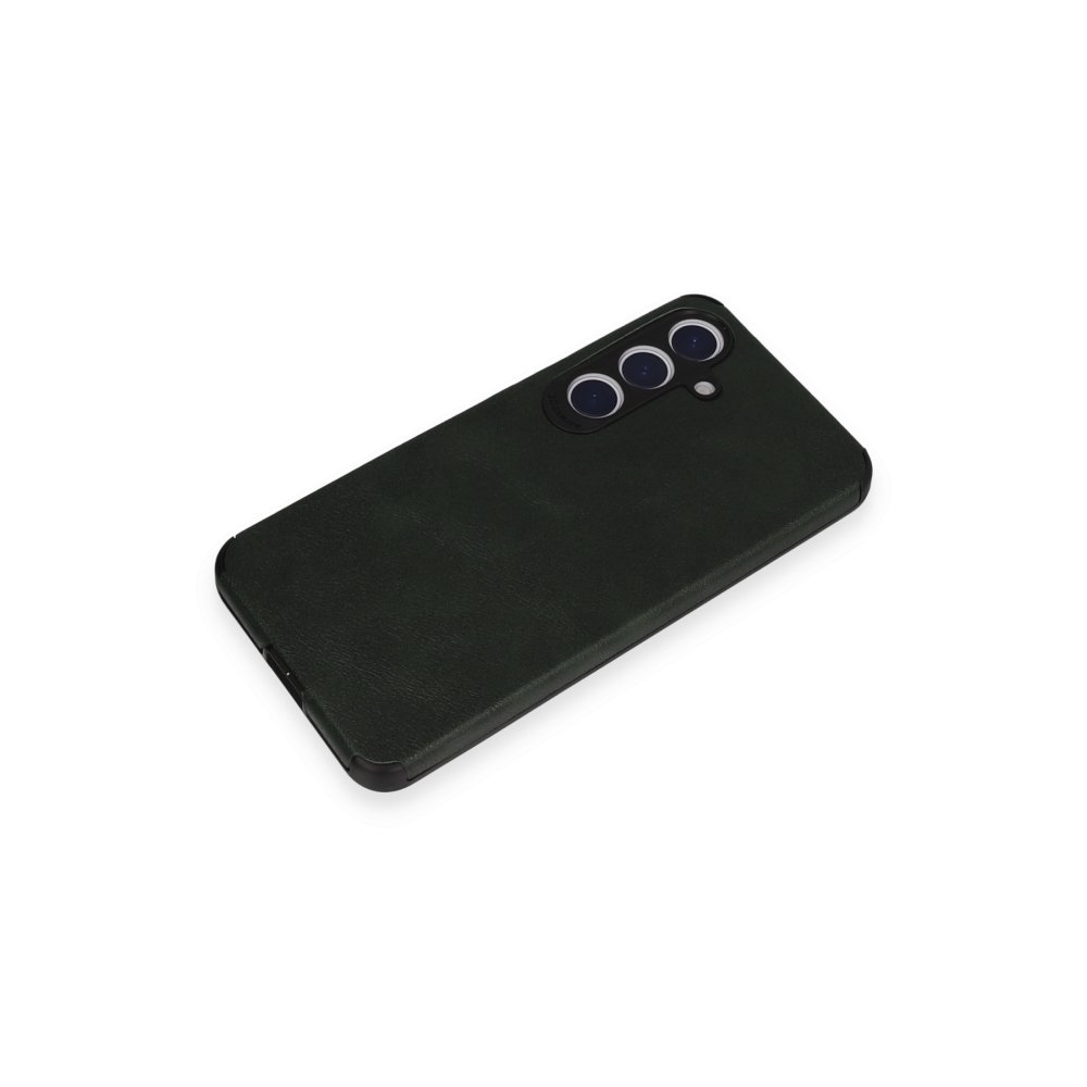 Newface Samsung Galaxy S24 Kılıf Loop Deri Silikon - Yeşil