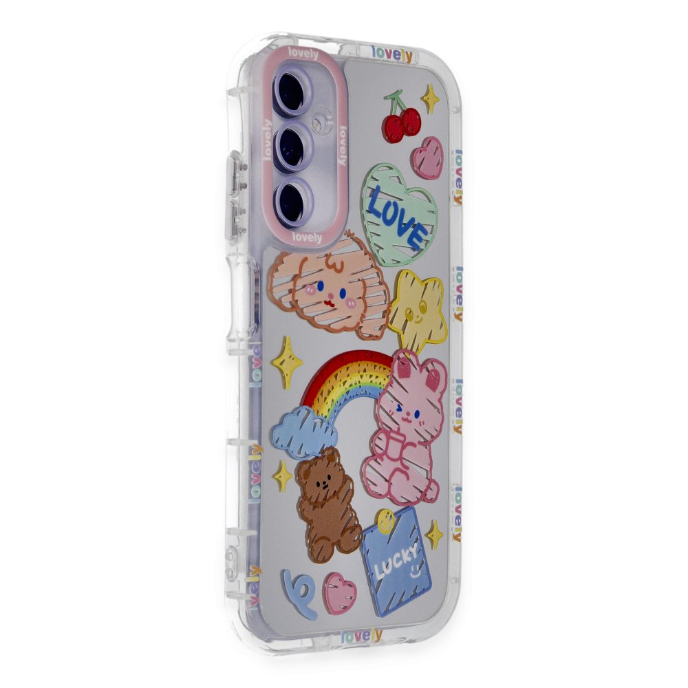 Newface Samsung Galaxy S24 Kılıf Reflexion Desenli Kapak - Desen 7