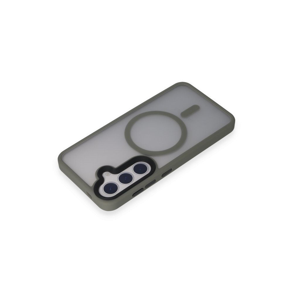 Newface Samsung Galaxy S24 Kılıf Trex Magneticsafe Kapak - Titan Gri