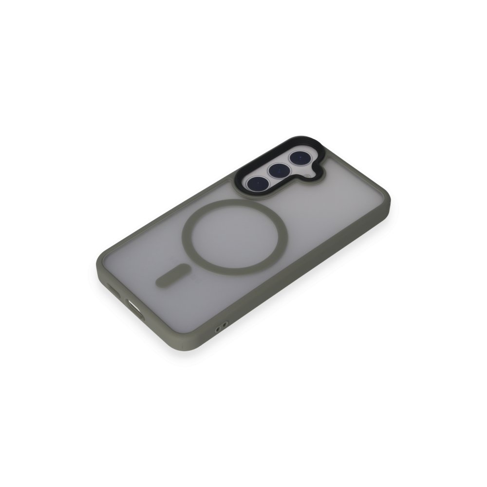 Newface Samsung Galaxy S24 Kılıf Trex Magneticsafe Kapak - Titan Gri