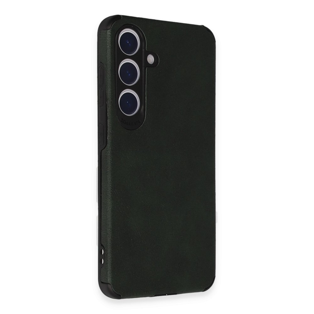 Newface Samsung Galaxy S24 Plus Kılıf Loop Deri Silikon - Yeşil