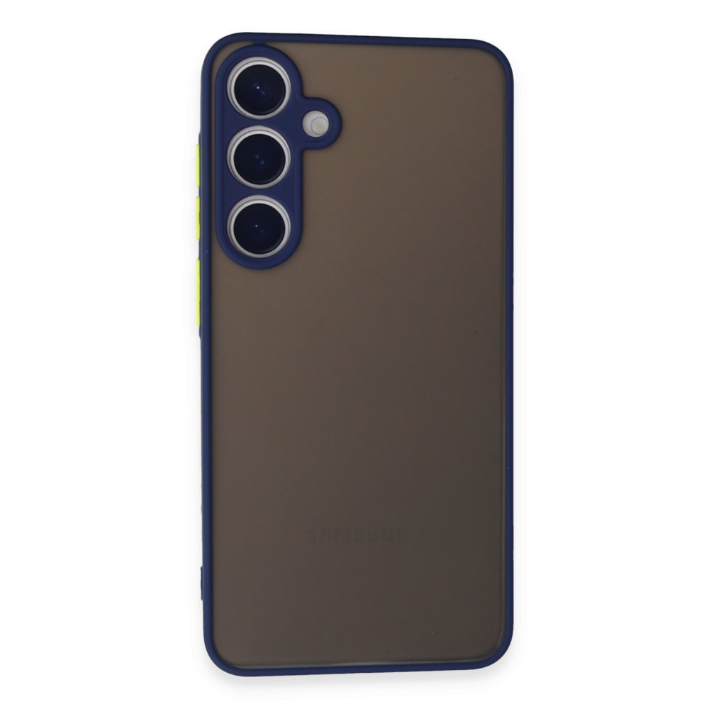 Newface Samsung Galaxy S24 Plus Kılıf Montreal Silikon Kapak - Lacivert