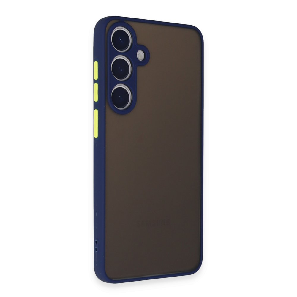 Newface Samsung Galaxy S24 Plus Kılıf Montreal Silikon Kapak - Lacivert