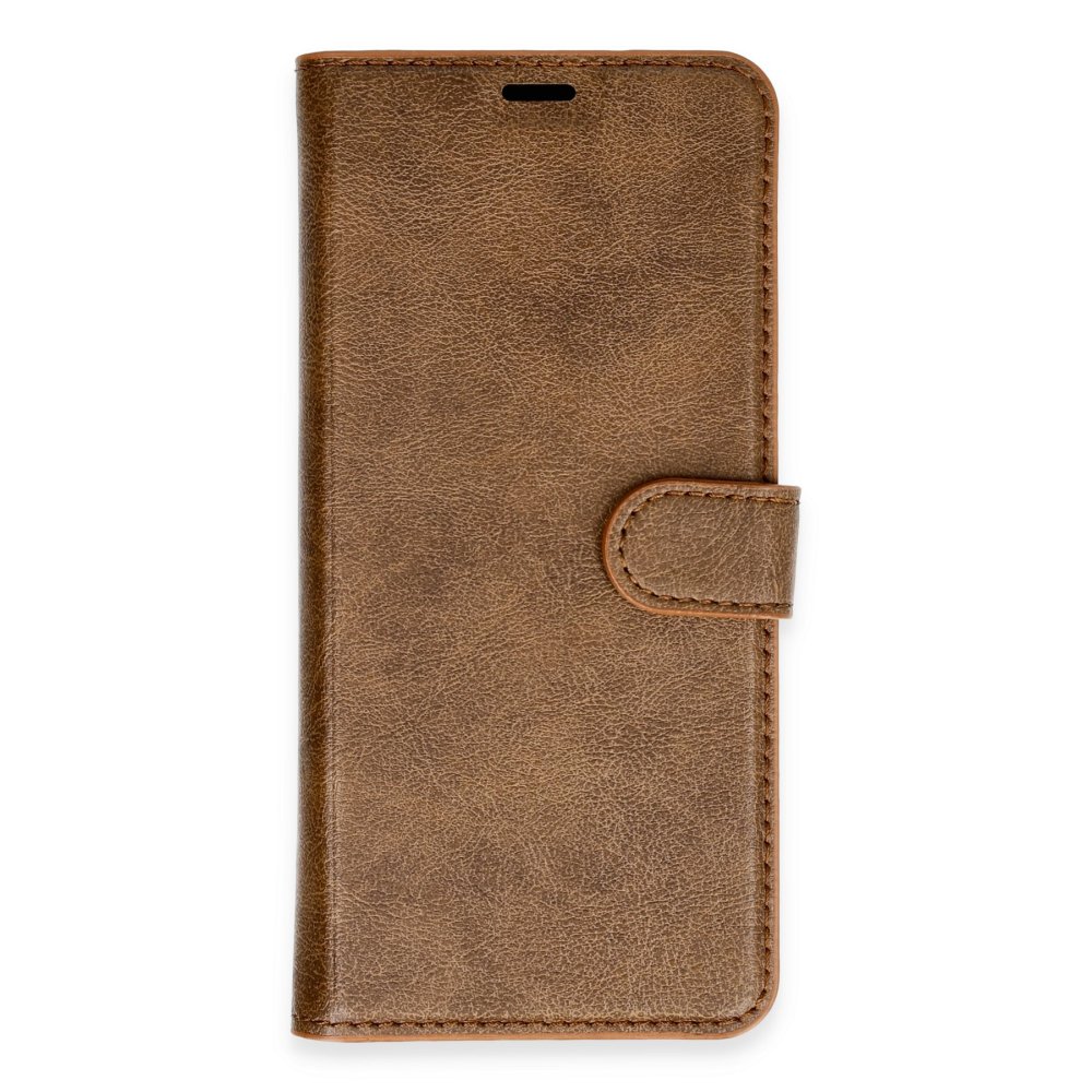 Newface Samsung Galaxy S24 Ultra Kılıf Trend S Plus Kapaklı Kılıf - Taba