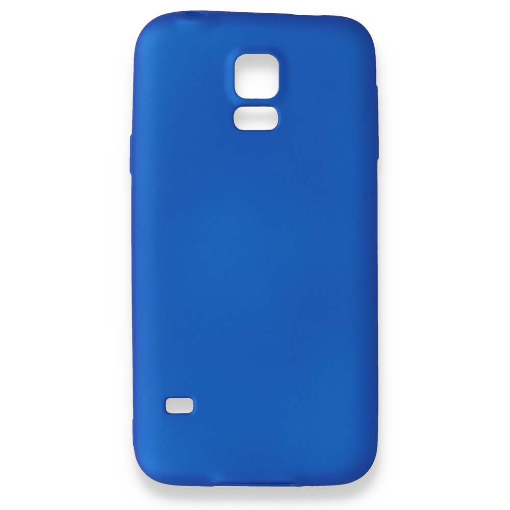 Newface Samsung Galaxy S5 Kılıf First Silikon - Mavi