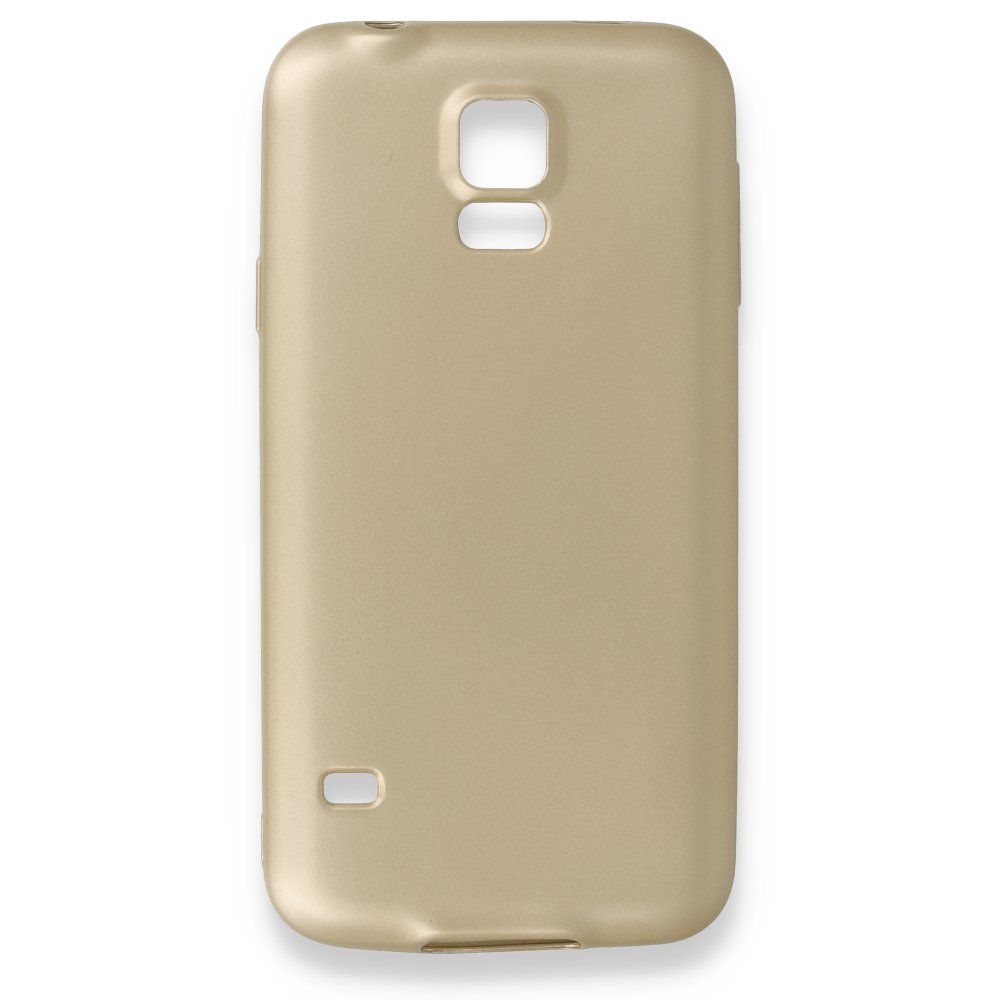 Newface Samsung Galaxy S5 Kılıf First Silikon - Gold