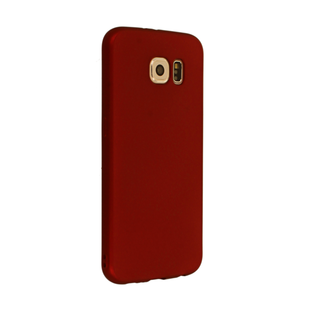 Newface Samsung Galaxy S6 Kılıf First Silikon - Bordo