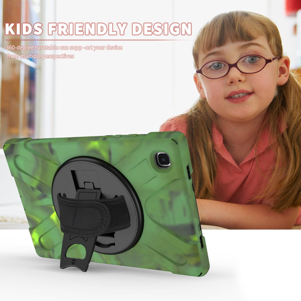 Newface Samsung Galaxy T220 Tab A7 Lite 8.7 Kılıf Amazing Tablet Kapak - Kamuflaj