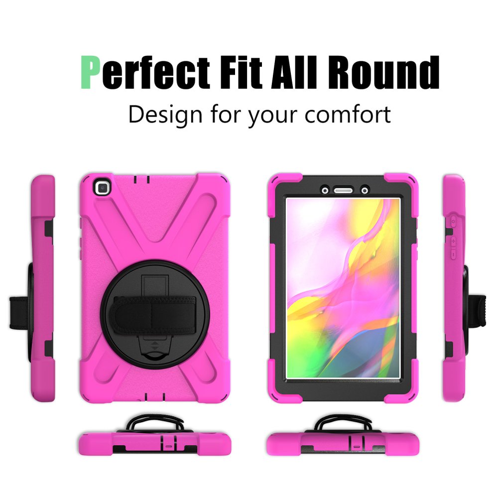 Newface Samsung Galaxy T290 Tab A 8 Kılıf Amazing Tablet Kapak - Pembe