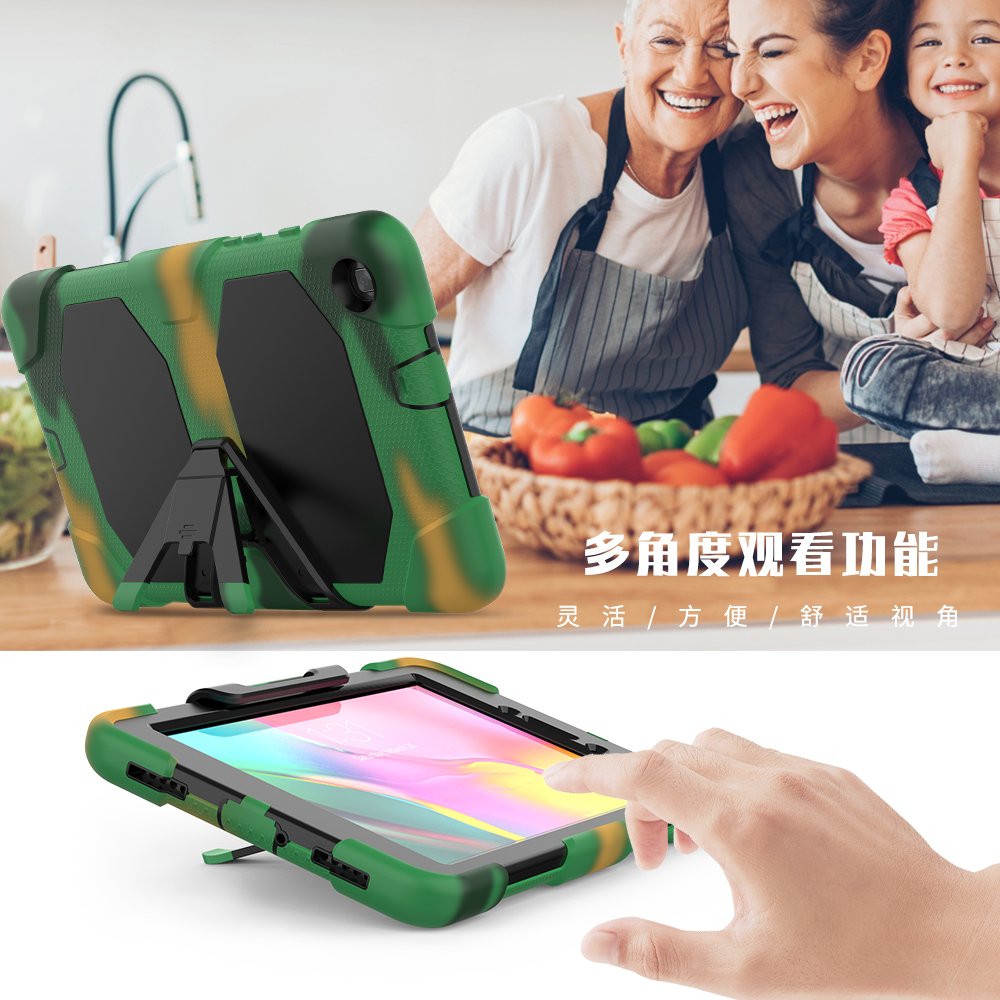 Newface Samsung Galaxy T290 Tab A 8 Kılıf Griffin Tablet Kapak - Kamuflaj