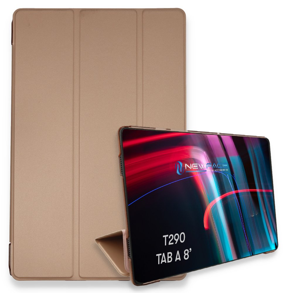 Newface Samsung Galaxy T290 Tab A 8 Kılıf Tablet Smart Kılıf - Rose Gold