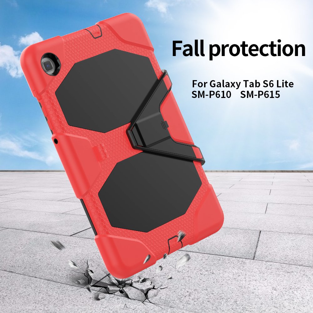 Newface Samsung Galaxy T500 Tab A7 10.4 Kılıf Griffin Tablet Kapak - Kırmızı