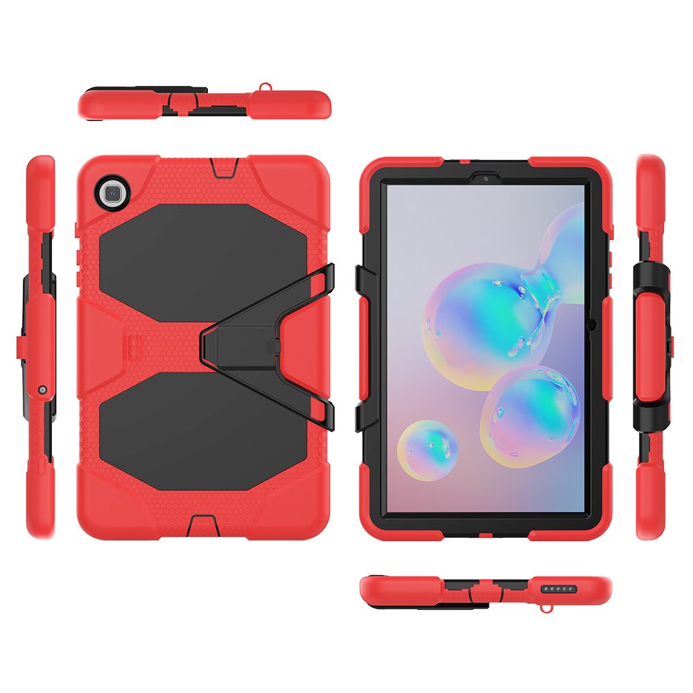 Newface Samsung Galaxy T500 Tab A7 10.4 Kılıf Griffin Tablet Kapak - Kırmızı