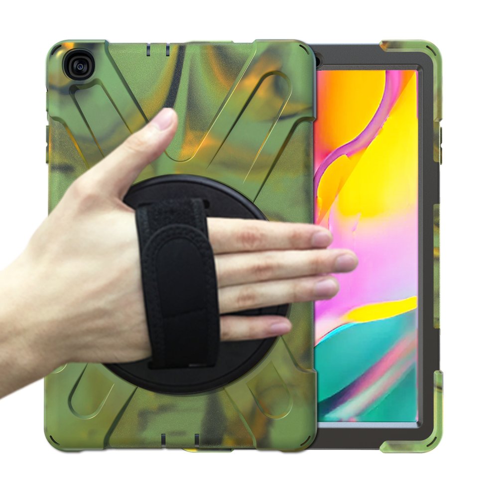 Newface Samsung Galaxy T510 Tab A 10.1 Kılıf Amazing Tablet Kapak - Kamuflaj