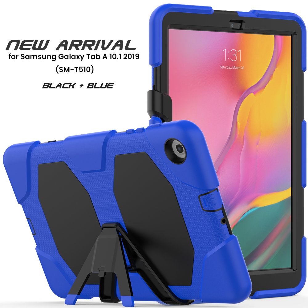 Newface Samsung Galaxy T510 Tab A 10.1 Kılıf Griffin Tablet Kapak - Mavi