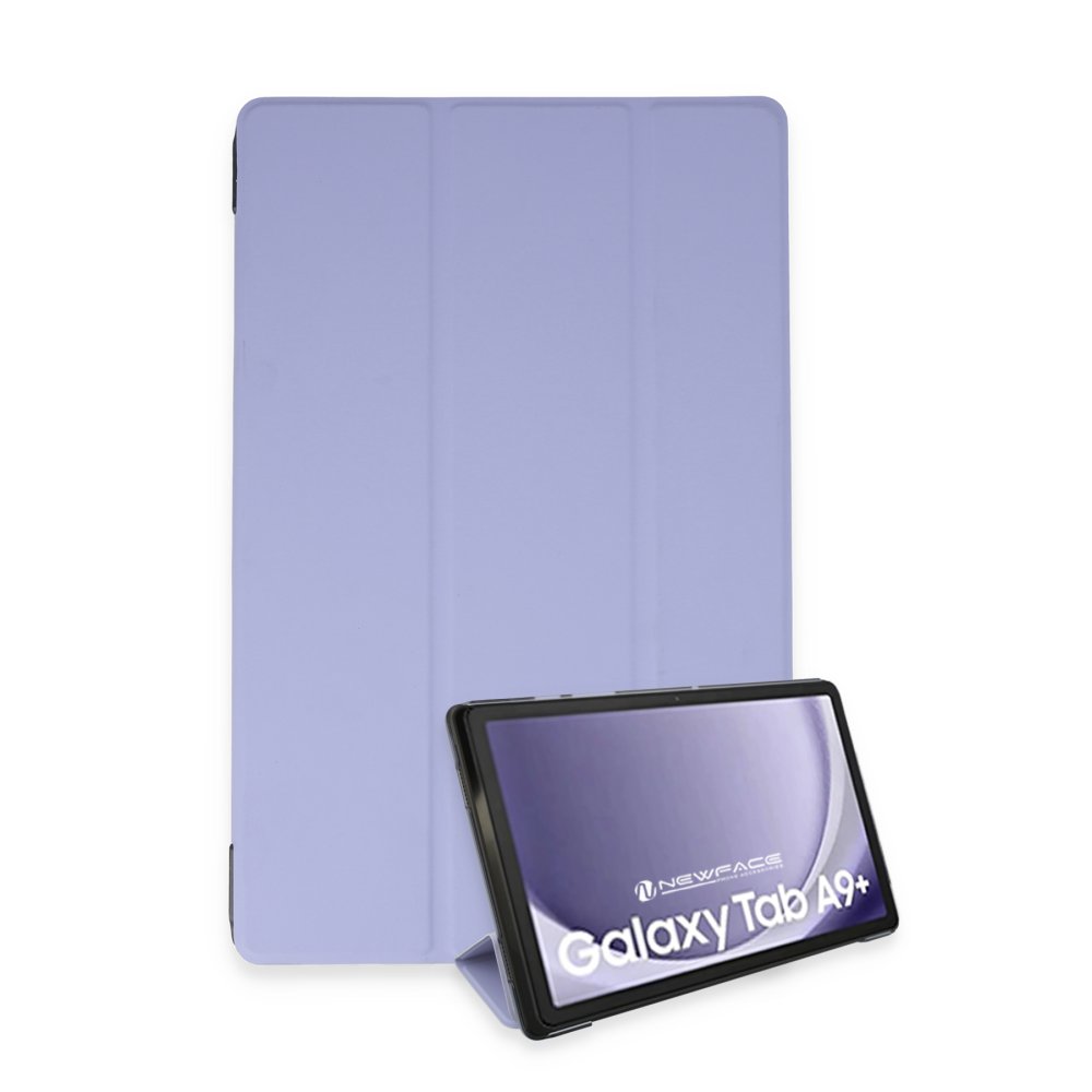 Newface Samsung Galaxy Tab A9 Plus Kılıf Tablet Smart Kılıf - Lila