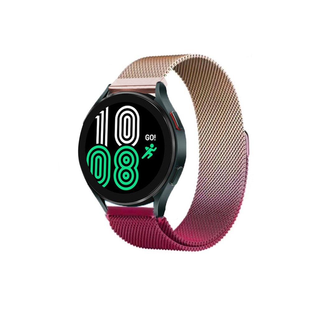 Newface Samsung Galaxy Watch 6 Metal Mıknatıslı Kordon - Mor-Rose