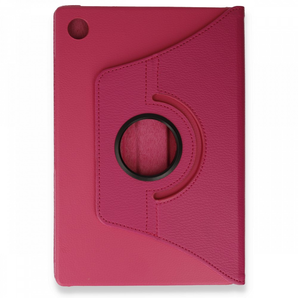 Newface Samsung Galaxy X200 Tab A8 10.5 Kılıf 360 Tablet Deri Kılıf - Pembe