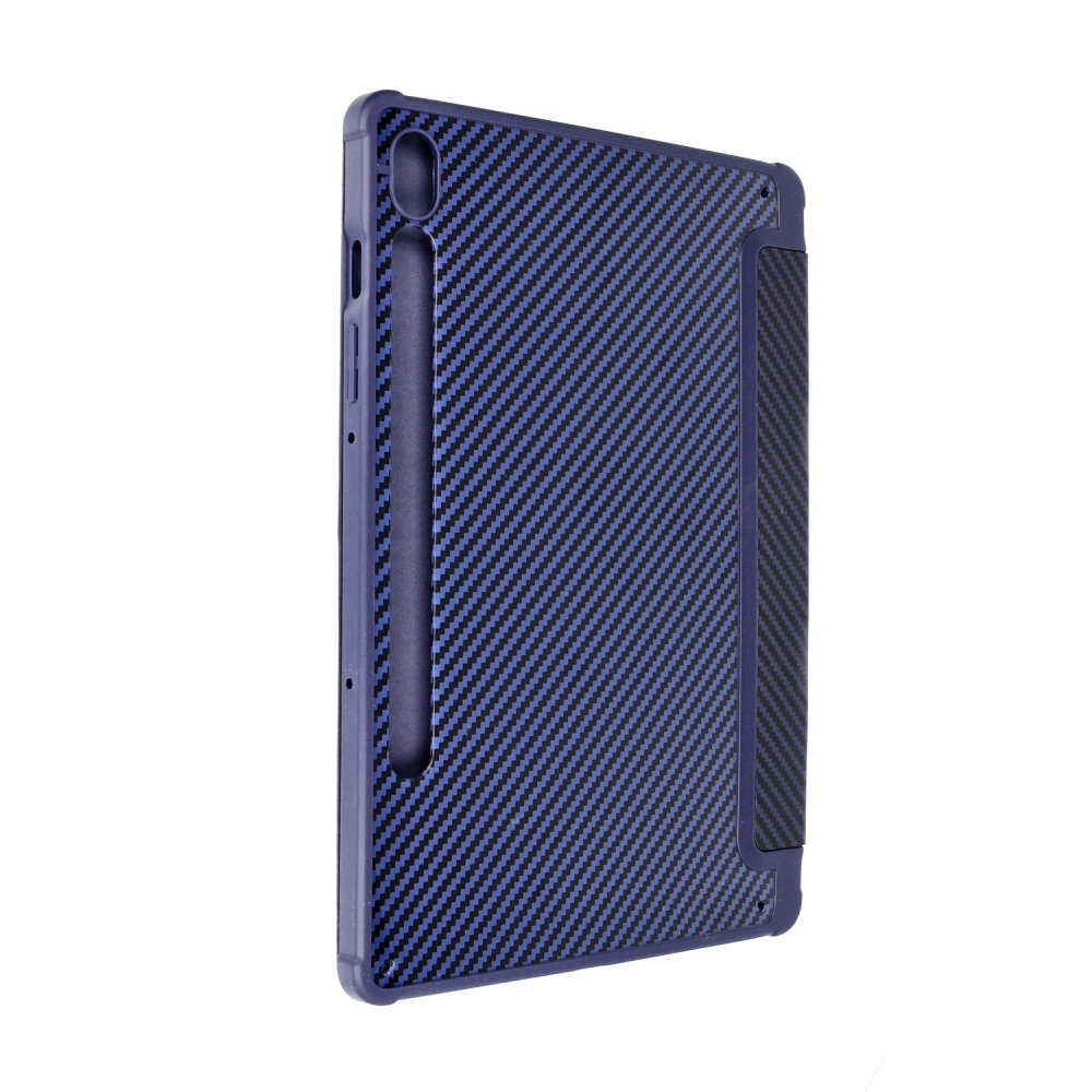 Newface Samsung Galaxy X510 Tab S9 FE 11 Kılıf Color Karbon Tablet Kılıfı - Lacivert
