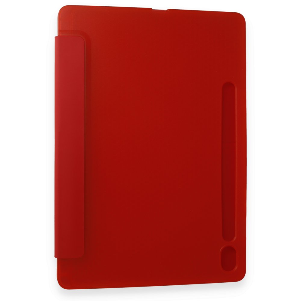 Newface Samsung Galaxy X510 Tab S9 FE 11 Kılıf Kalemlikli Mars Tablet Kılıfı - Kırmızı