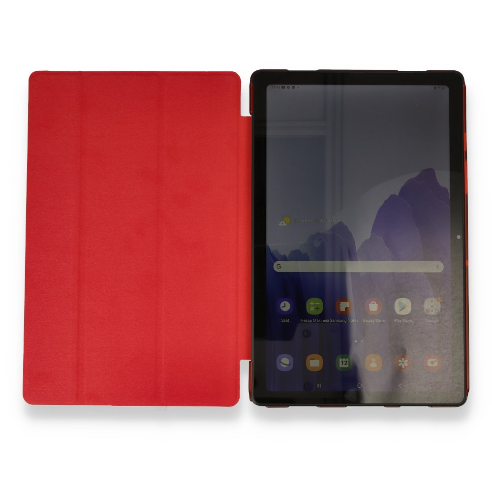 Newface Samsung Galaxy X700 Tab S8 11 Kılıf Tablet Smart Kılıf - Kırmızı