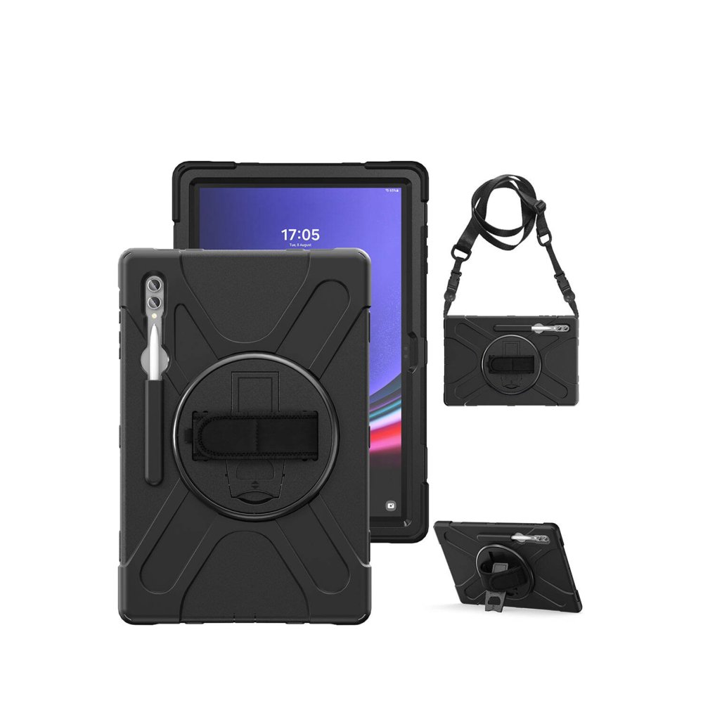 Newface Samsung Galaxy X910 Tab S9 Ultra 14.6 Kılıf Amazing Tablet Kapak - Siyah