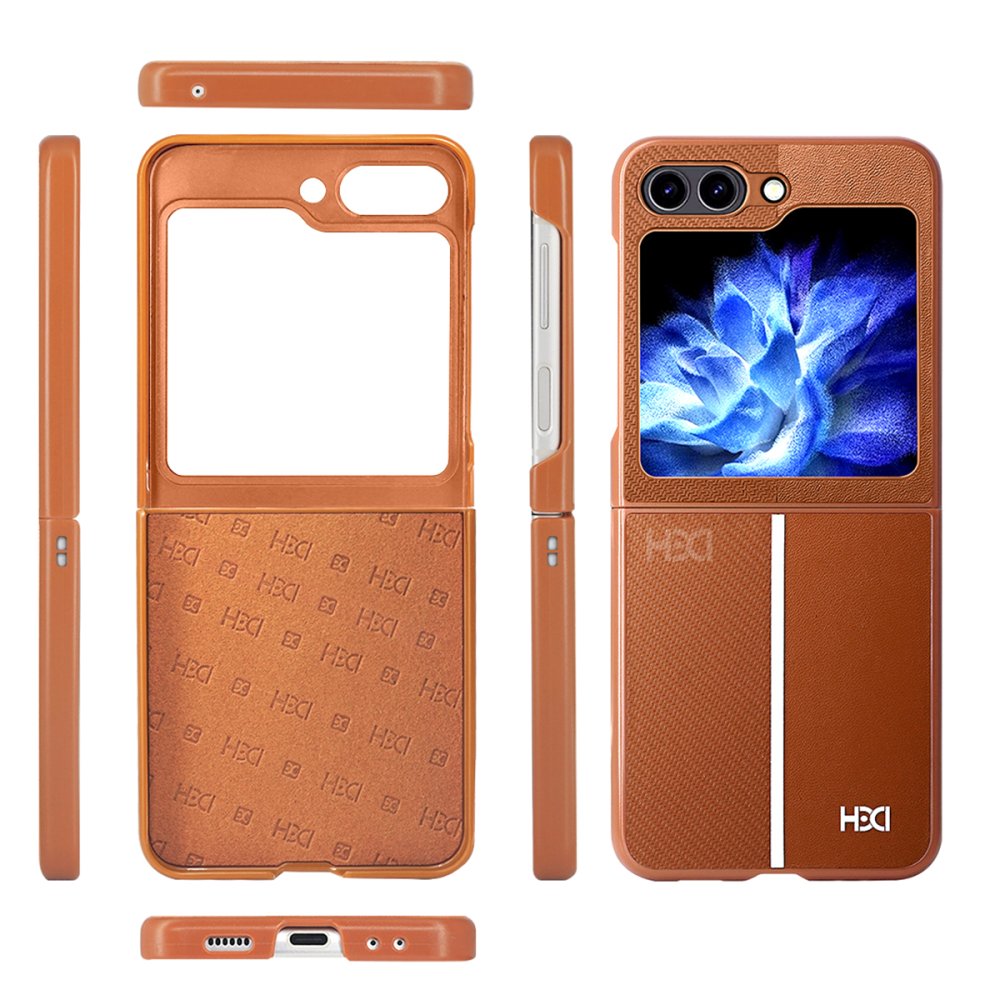 HDD Samsung Galaxy Z Flip 5 Kılıf HBC-155 Lizbon Kapak - Koyu Yeşil