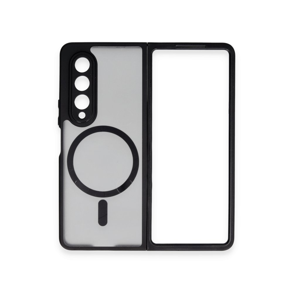 Newface Samsung Galaxy Z Fold 4 Kılıf Blur Fold Magsafe Kapak - Mat Siyah