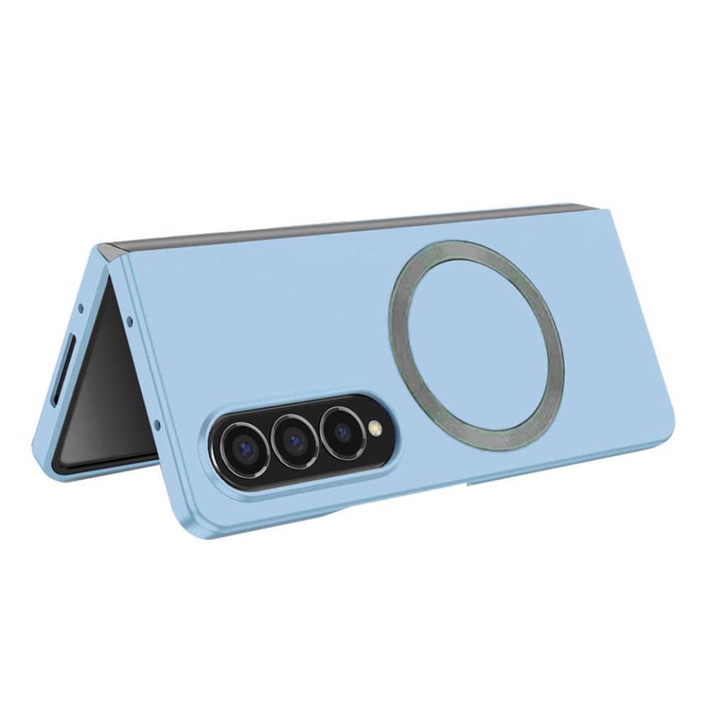 Newface Samsung Galaxy Z Fold 4 Kılıf Mata Fold Kapak - Sierra Blue