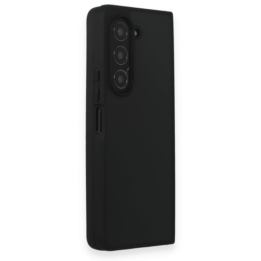 Newface Samsung Galaxy Z Fold 5 Kılıf Blur Fold Kapak - Mat Siyah