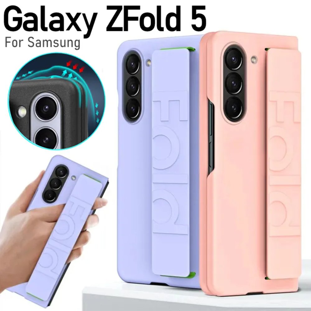 Newface Samsung Galaxy Z Fold 5 Kılıf Data Kapak - Lila