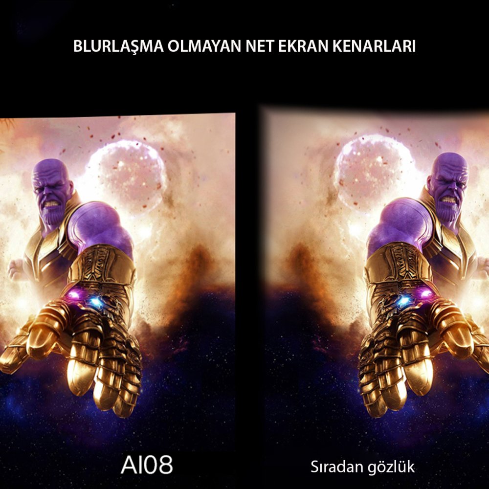 Newface Shinecon SC-AI08 3D Sanal Gerçeklik Gözlüğü - Siyah