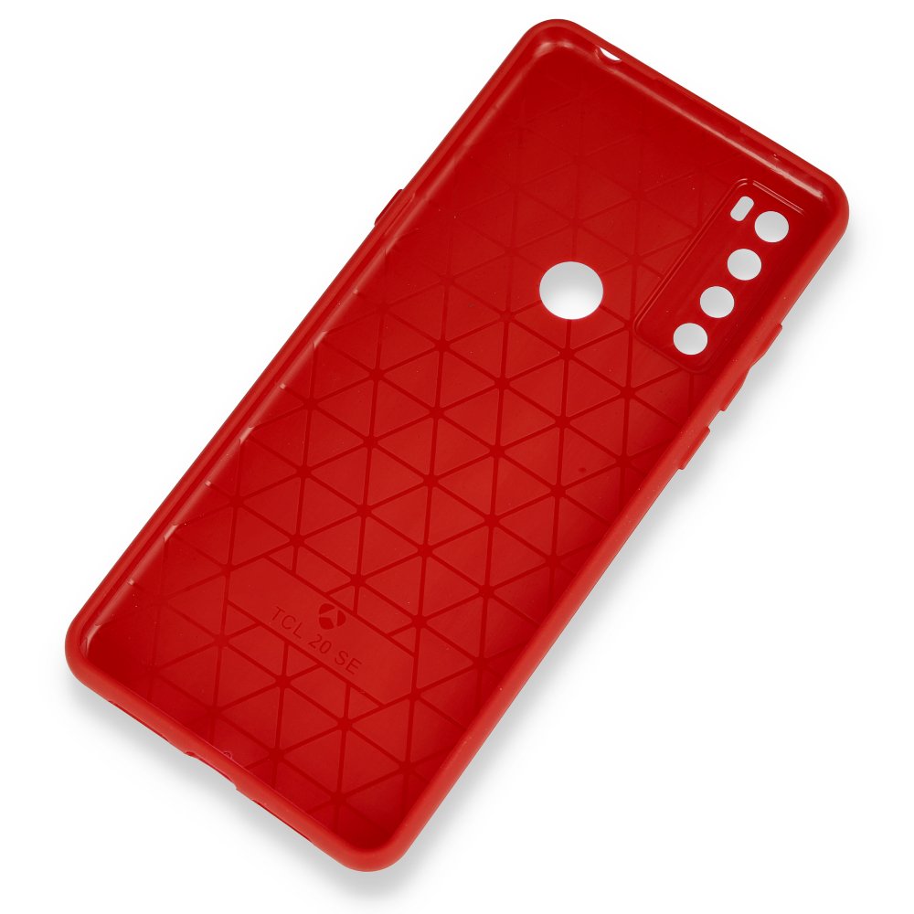 Newface TCL 20 SE Kılıf First Silikon - Kırmızı