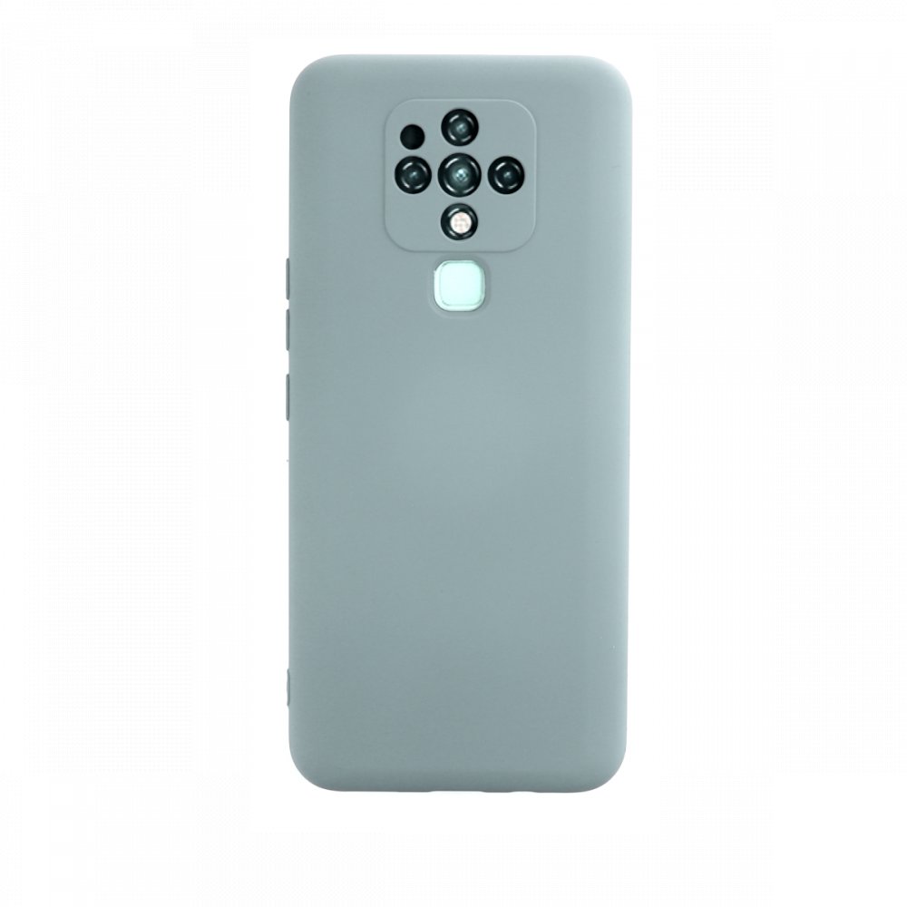 Newface Tecno Camon 16 Kılıf Nano içi Kadife Silikon - Buz Mavisi