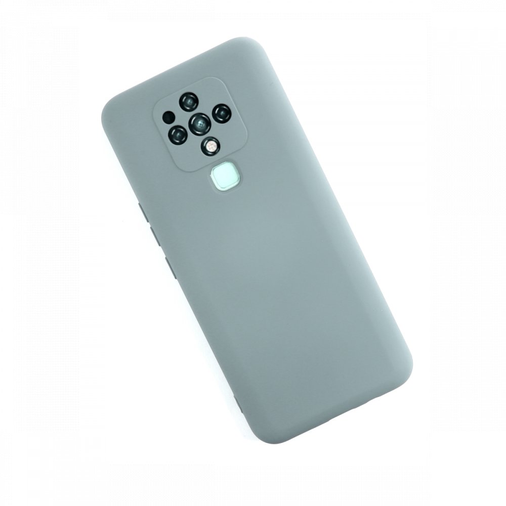 Newface Tecno Camon 16 Kılıf Nano içi Kadife Silikon - Buz Mavisi