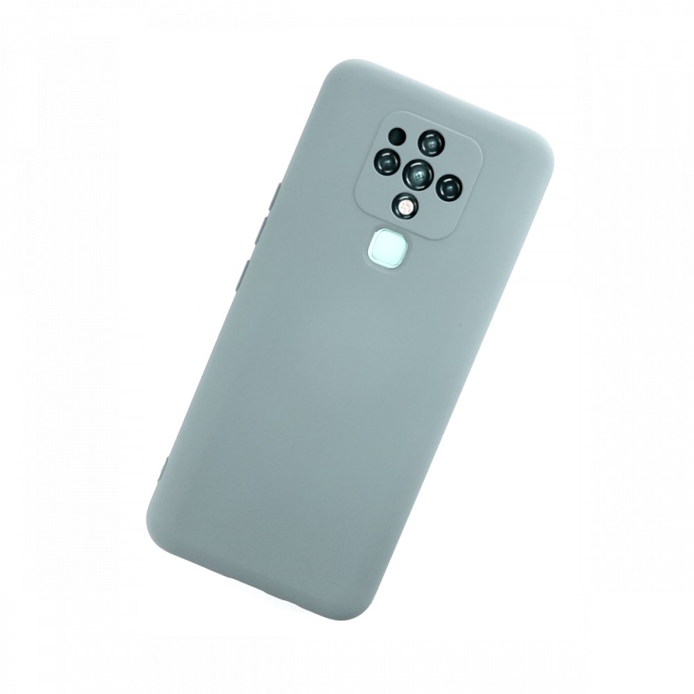 Newface Tecno Camon 16 Kılıf Nano içi Kadife Silikon - Buz Mavisi