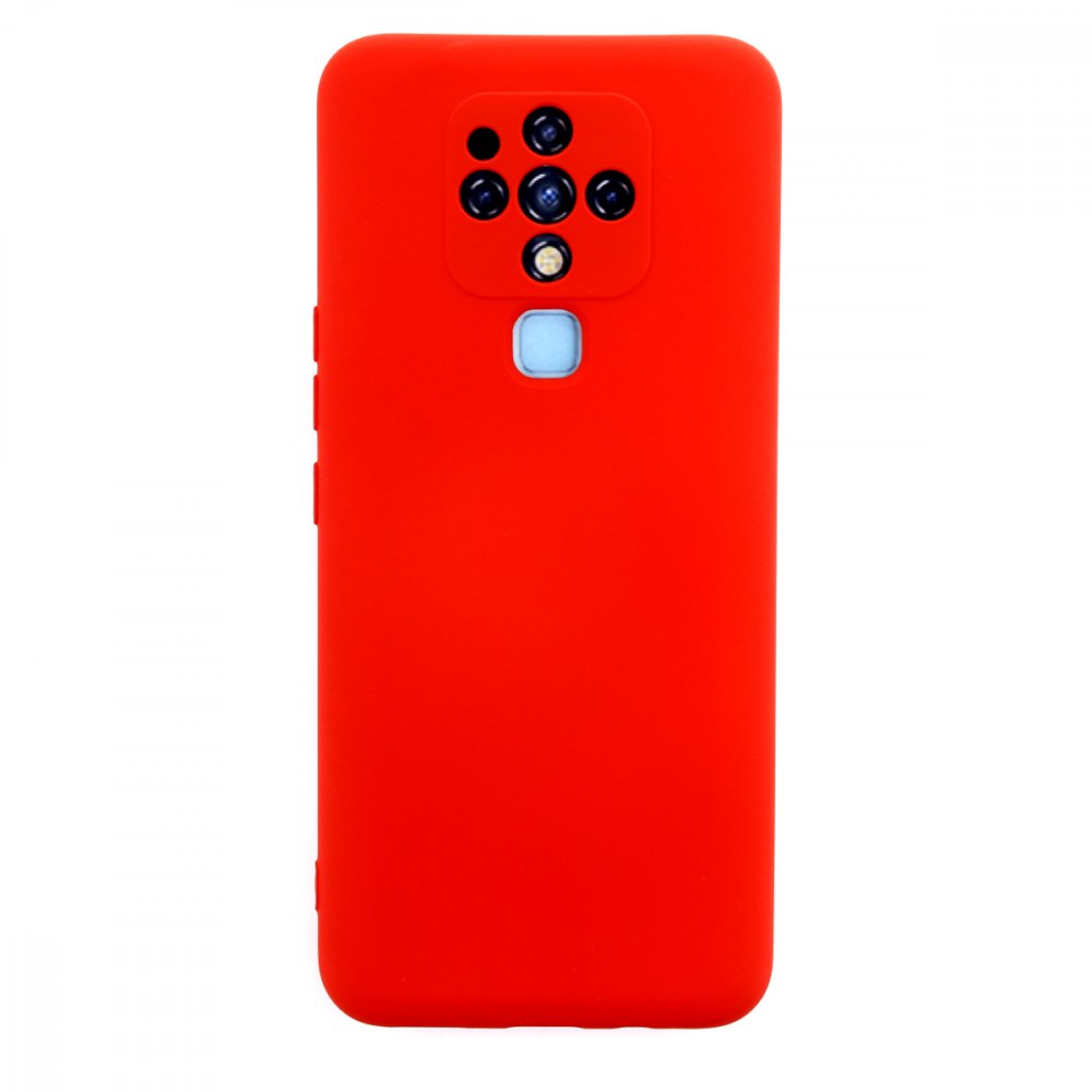 Newface Tecno Camon 16 Kılıf Nano içi Kadife  Silikon - Kırmızı