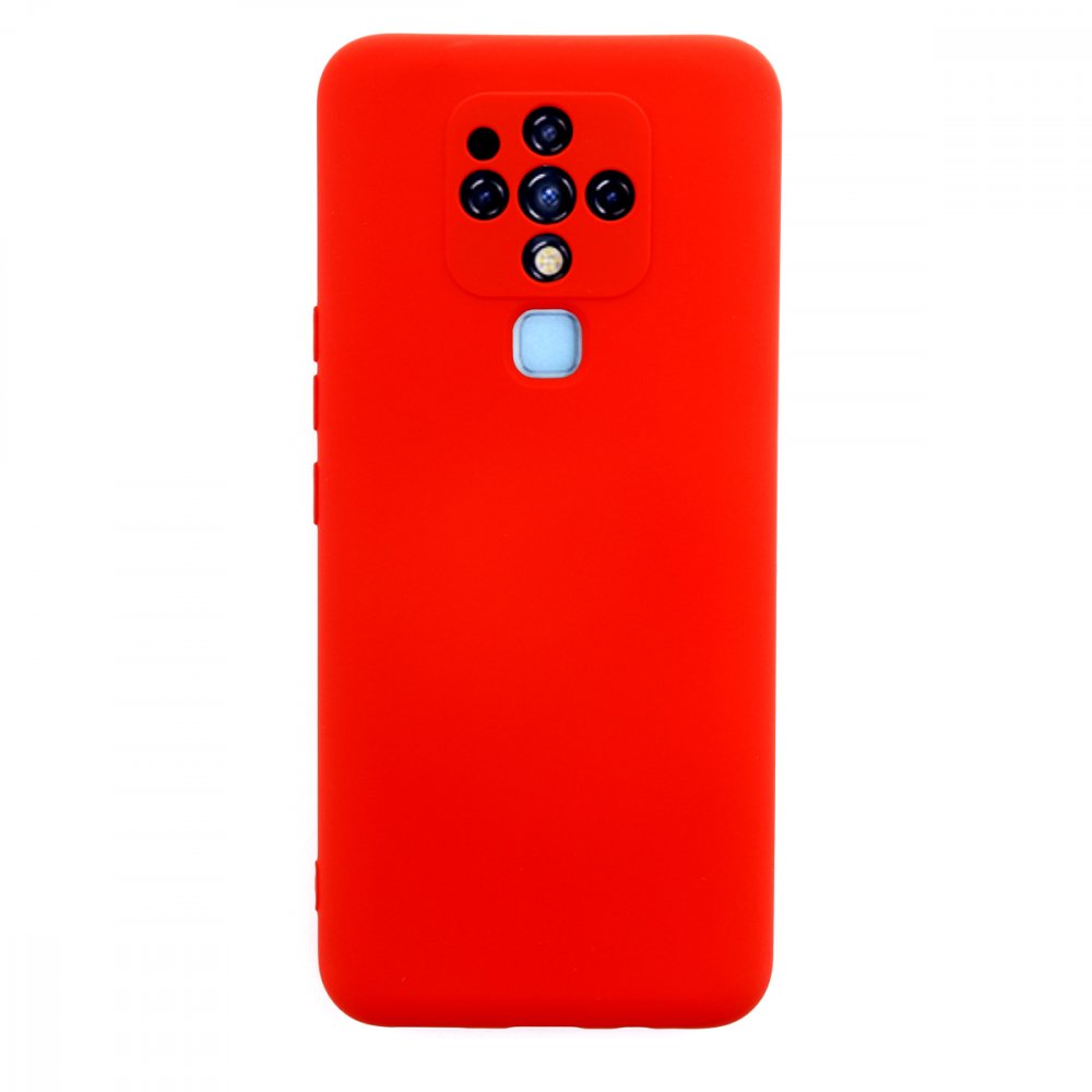Newface Tecno Camon 16 Kılıf Nano içi Kadife Silikon - Kırmızı