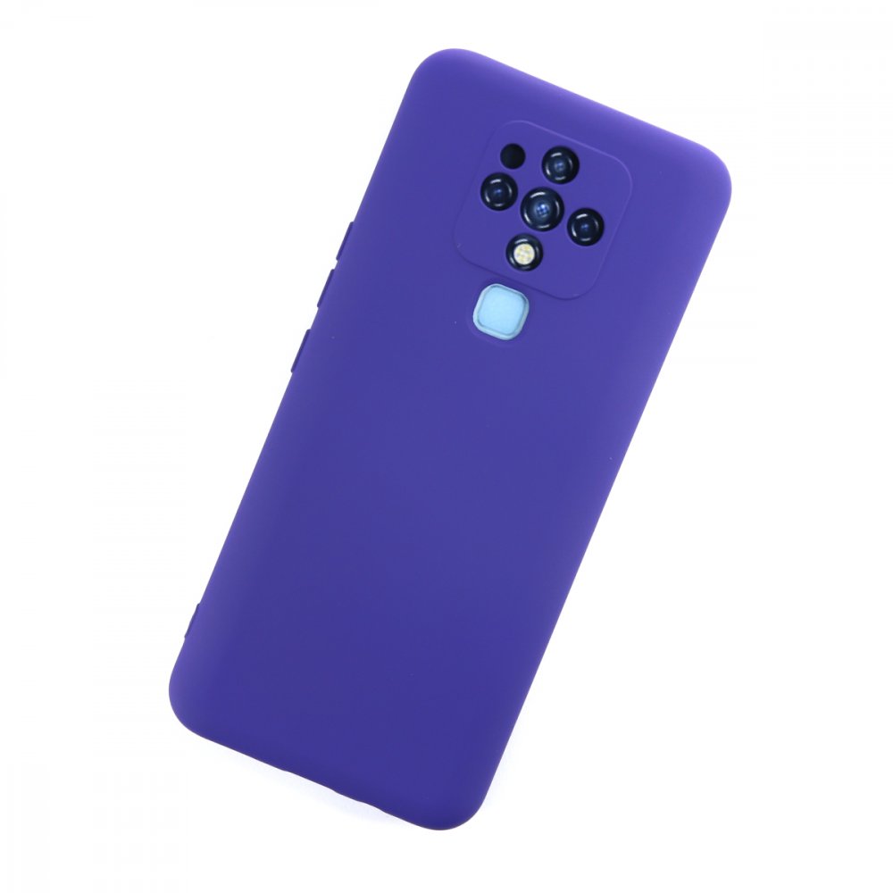 Newface Tecno Camon 16 Kılıf Nano içi Kadife Silikon - Mor